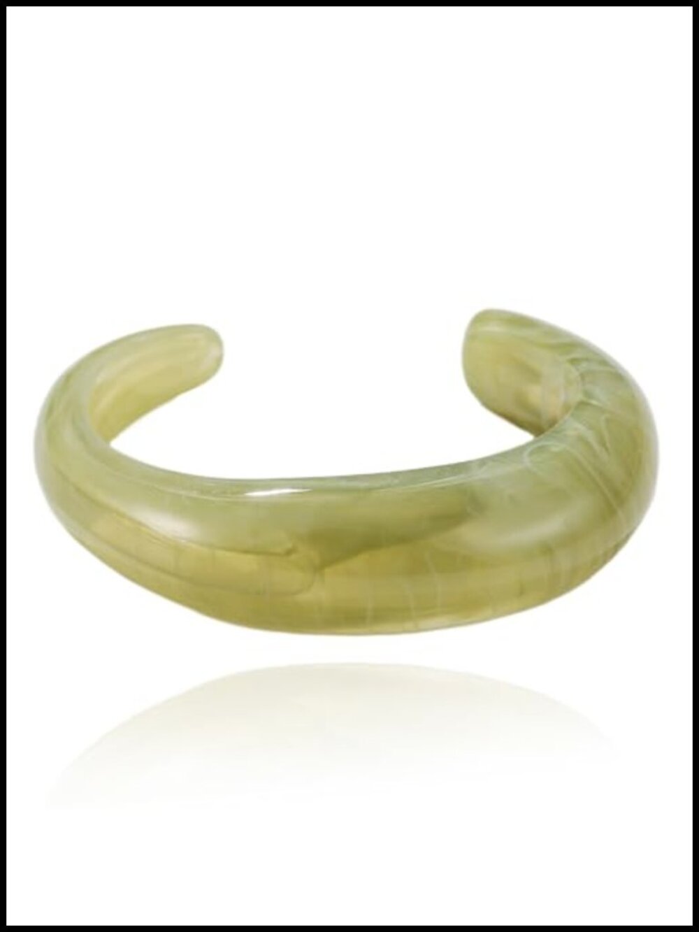 Irregular Square Acrylic Resin Bangle Bracelet Geometric Y2K Chunky Vintage
